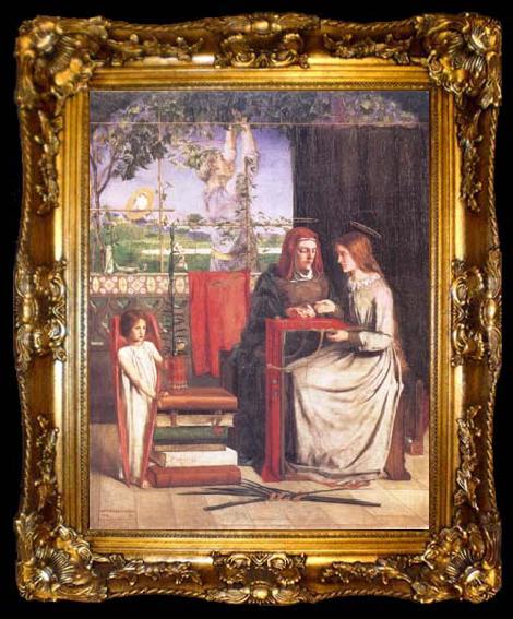 framed  Dante Gabriel Rossetti The Girlhood of Mary Virgin (mk28), ta009-2